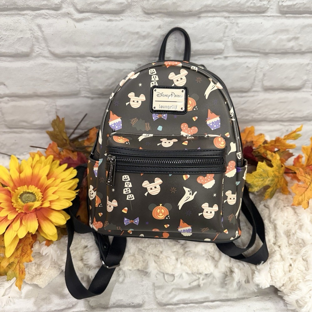 Disney Parks Icons Loungefly 2020 Halloween Treats Mini Backpack Mickey Snacks